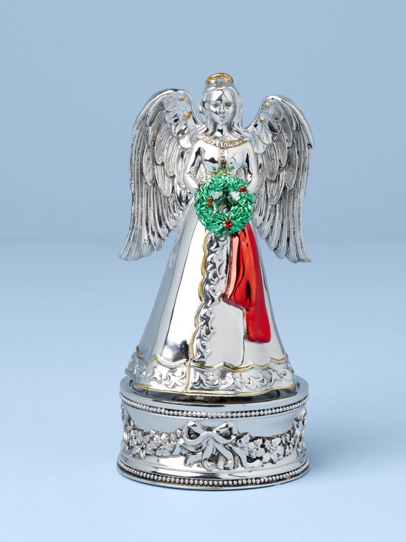 Vintage Musical Angel Silverplate Figurine