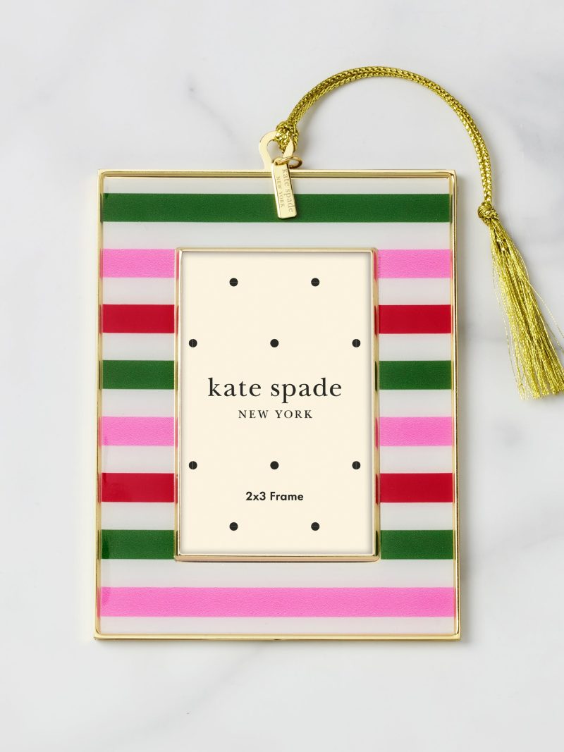 Be Jolly Mini Frame Ornament - Stripe